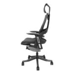 Darbo kėdė WAU su plačiu atlošu, pilka - Image 3