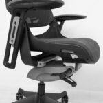 Darbo kėdė WAU su plačiu atlošu, pilka - Image 5