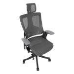 Darbo kėdė WAU su plačiu atlošu, pilka - Image 6