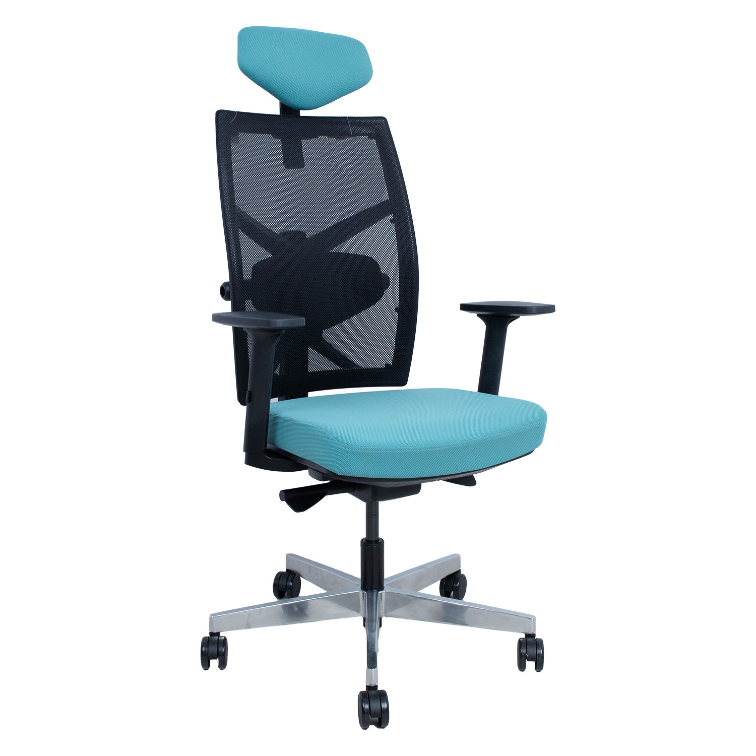 13652 Darbo kėdė TUNE teal blue/black - Image 1