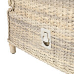 Sodo baldų komplektas BASEL stalas, sofa, 2 kėdės, 2 pufai - Image 4