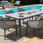 Stalas MARIE 180x90xH74cm, pilkos spalvos - Image 8