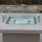 Sodo stalas - dujinis židinys RIO, pilkšvai smėlio spalvos - Image 8