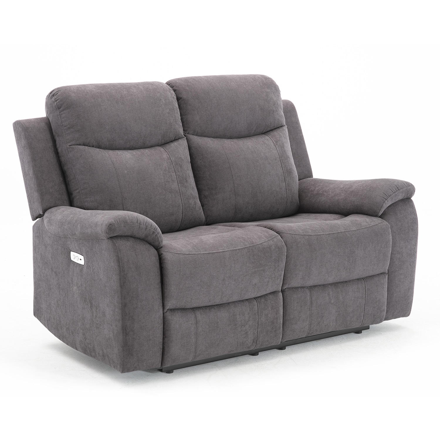 13788 MILO 2 vietų sofa su elektriniu mechanizmu, pilka - Image 1