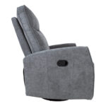 Kėdė EDDY su supamuoju ir sukamuoju rankiniu mechanizmu, pilka - Image 4