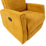 Kėdė EDDY su supamuoju ir sukamuoju rankiniu mechanizmu, geltona - Image 7