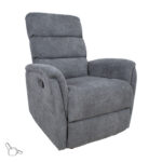 Atlenkiamasis fotelis BARCLAY atlenkiamasis fotelis, pilkas