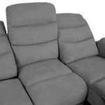 MIMI 3 vietų sofa su elektriniu mechanizmu, pilka - Image 6