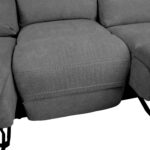 MIMI 3 vietų sofa su elektriniu mechanizmu, pilka - Image 7