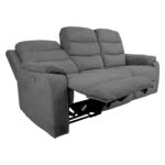 MIMI 3 vietų sofa su elektriniu mechanizmu, pilka - Image 11