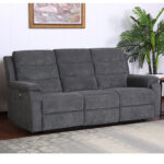 MIMI 3 vietų sofa su elektriniu mechanizmu, pilka - Image 13