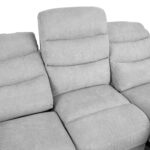 MIMI 3 vietų sofa su elektriniu mechanizmu, šviesiai pilka - Image 5