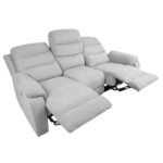MIMI 3 vietų sofa su elektriniu mechanizmu, šviesiai pilka - Image 8