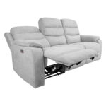 MIMI 3 vietų sofa su elektriniu mechanizmu, šviesiai pilka - Image 10