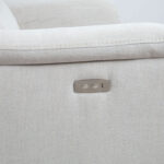 MIMI 2-vietė sofa su atlošiama atkalte, elektrinė, sidabriškai pilka - Image 6