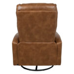 Kėdė DIEGO su supamuoju ir sukamuoju rankiniu mechanizmu, konjako rudos spalvos - Image 5