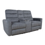 Atlenkiama sofa GASTON 2 vietų, elektrinė, pilkas aksomas