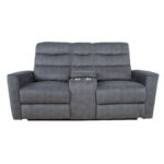 Atlenkiama sofa GASTON 2 vietų, elektrinė, pilkas aksomas - Image 3