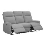 Sofa KATY 3 vietų, elektrinė, šviesiai pilka - Image 2