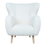 Fotelis ELISA šiltai baltas - Image 2