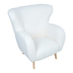 Fotelis ELISA šiltai baltas - Image 5