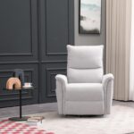 Kėdė GIANNI su elektriniu pakėlimo mechanizmu, pilkšvai balta - Image 5