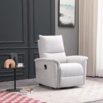 Kėdė GIANNI su elektriniu pakėlimo mechanizmu, pilkšvai balta - Image 6