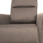 Atlošiamasis fotelis ZAC su stumdomu atlošo mechanizmu, smėlio spalvos - Image 6