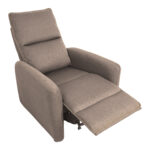 Atlošiamasis fotelis ZAC su stumdomu atlošo mechanizmu, smėlio spalvos - Image 8