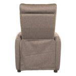 Atlošiamasis fotelis ZAC su stumdomu atlošo mechanizmu, smėlio spalvos - Image 9