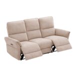 3 vietų sofa DAMIKA su elektriniu mechanizmu, šviesiai ruda - Image 2