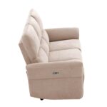 3 vietų sofa DAMIKA su elektriniu mechanizmu, šviesiai ruda - Image 6