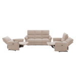 3 vietų sofa DAMIKA su elektriniu mechanizmu, šviesiai ruda - Image 8