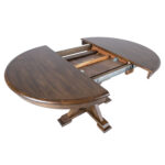 Valgomojo stalas JAMES D106+46xH76cm, kaimiškas ąžuolas - Image 3