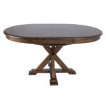 Valgomojo stalas JAMES D106+46xH76cm, kaimiškas ąžuolas - Image 4