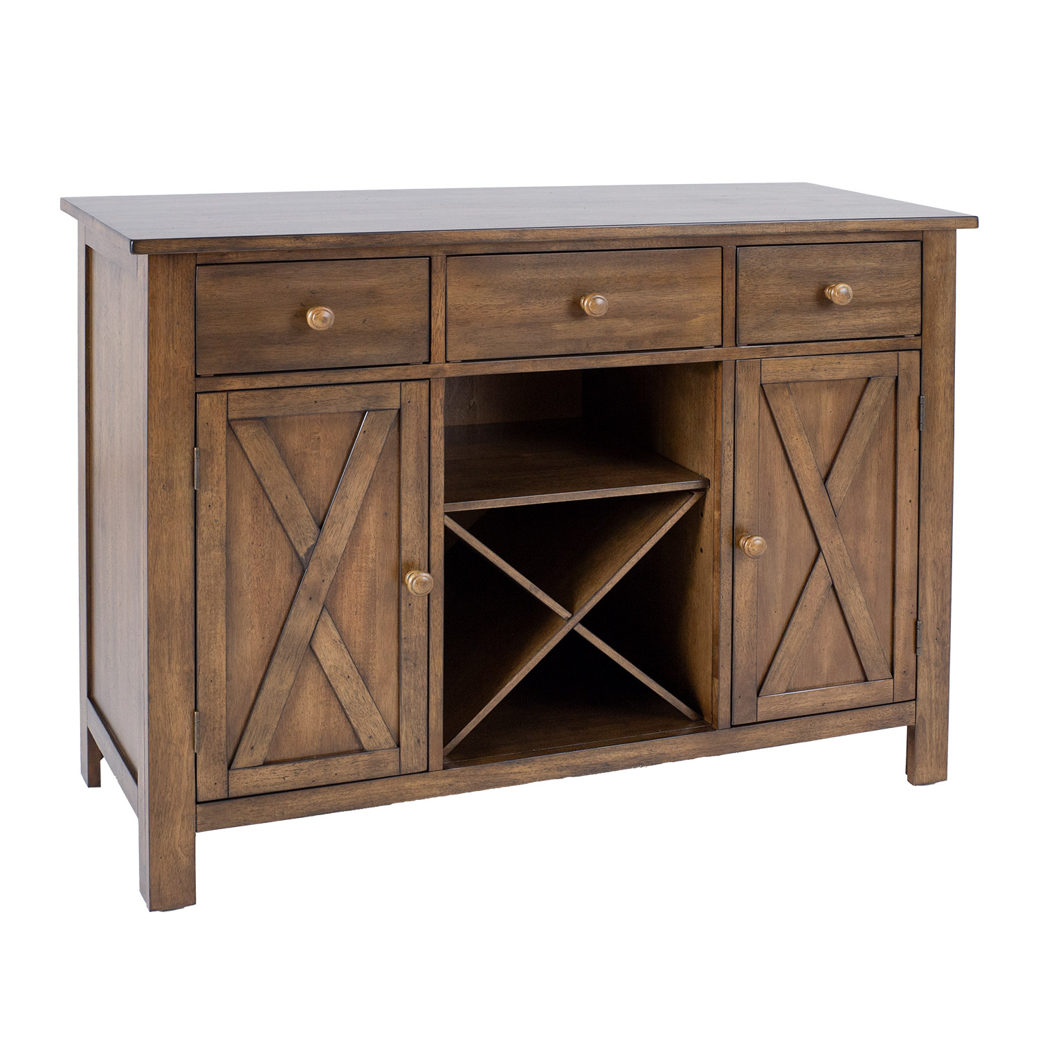 14233 Šoninė lenta JAMES 120x46xH91cm, kaimiškas ąžuolas - Image 1