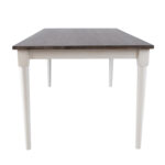 Valgomojo stalas JANELLE 183x91xH75cm, pilka/balta - Image 3