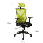 Darbo kėdė MIKE žalia