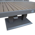 Sodo baldų komplektas MALISE 6 dalių, smėlio spalvos - Image 7