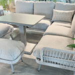 Sodo baldų komplektas MARENDA, 4 dalių, pilkos/smėlio spalvos - Image 6