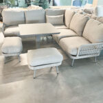 Sodo baldų komplektas MARENDA, 4 dalių, pilkos/smėlio spalvos - Image 7