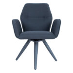 Kėdė COLUMBUS sukamoji, tamsiai pilka - Image 2