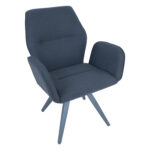 Kėdė COLUMBUS sukamoji, tamsiai pilka - Image 6