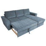 Kampinė sofa lova INGMAR jūros mėlyna - Image 3