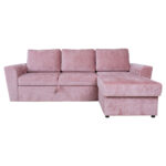 Kampinė sofa lova INGMAR rožinė - Image 3