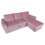 Kampinė sofa lova INGMAR rožinė - Image 4