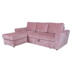 Kampinė sofa lova INGMAR rožinė - Image 6