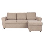 Kampinė sofa-lova INGA smėlio spalvos - Image 5