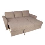 Kampinė sofa-lova INGA smėlio spalvos - Image 8