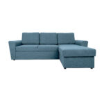 Kampinė sofa lova INGMAR šviesiai mėlyna - Image 5